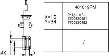 Monroe 401019RM - Амортизатор autospares.lv