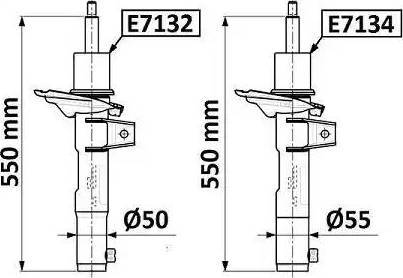 Monroe E7134 - Амортизатор autospares.lv