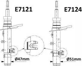 Monroe E7124 - Амортизатор autospares.lv