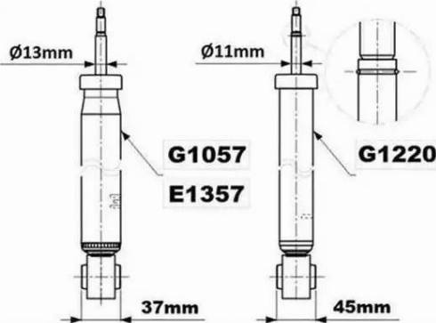 Monroe E1357 - Амортизатор autospares.lv