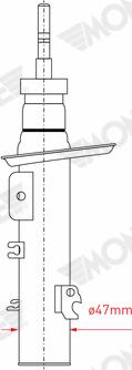 Monroe G8204 - Амортизатор autospares.lv