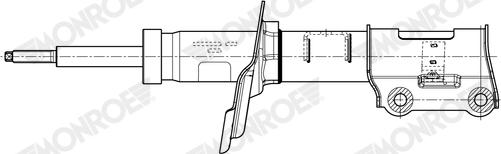 Monroe G7923 - Амортизатор autospares.lv