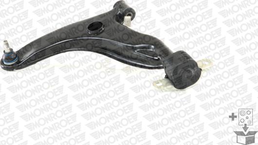 Monroe L27512 - Рычаг подвески колеса autospares.lv