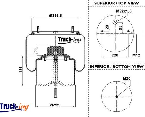 Montcada 0293030 - Кожух пневматической рессоры autospares.lv