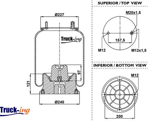 Montcada 0293025 - Кожух пневматической рессоры autospares.lv