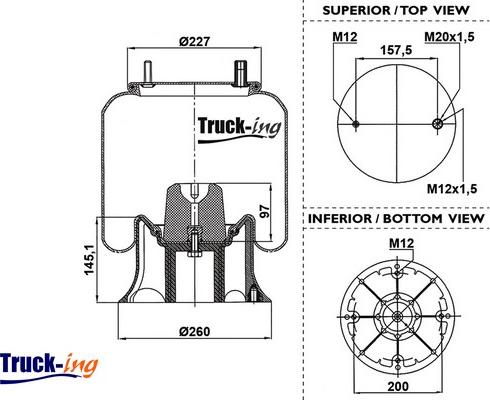 Montcada 0293120 - Кожух пневматической рессоры autospares.lv