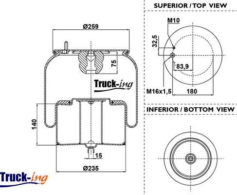 Montcada 0293850 - Кожух пневматической рессоры autospares.lv