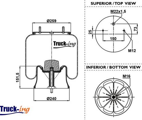 Montcada 0293400 - Кожух пневматической рессоры autospares.lv