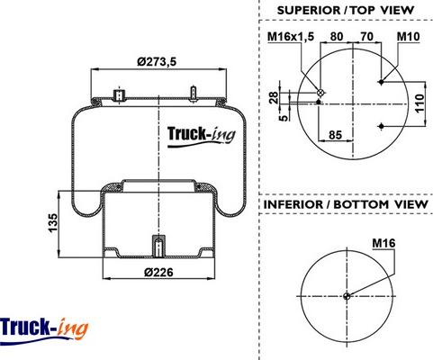 Montcada 0293210 - Кожух пневматической рессоры autospares.lv