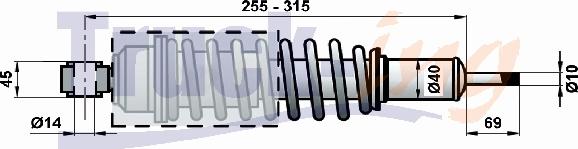 Montcada 205150 - Гаситель, крепление кабины autospares.lv