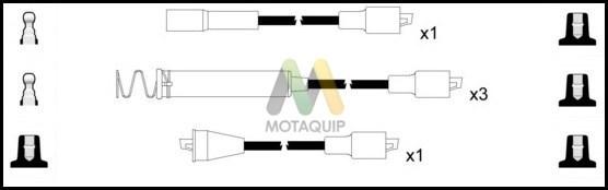 Motaquip LDRL1628 - Комплект проводов зажигания autospares.lv