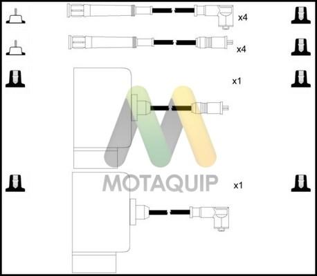 Motaquip LDRL1007 - Комплект проводов зажигания autospares.lv