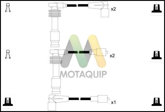 Motaquip LDRL1128 - Комплект проводов зажигания autospares.lv