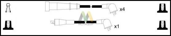 Motaquip LDRL180 - Комплект проводов зажигания autospares.lv