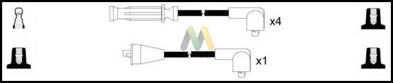 Motaquip LDRL1275 - Комплект проводов зажигания autospares.lv