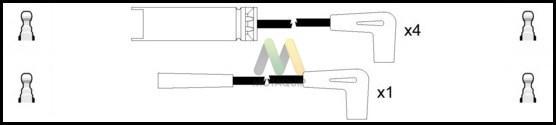 Motaquip LDRL1786 - Комплект проводов зажигания autospares.lv