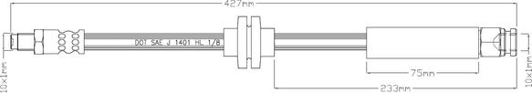 Motaquip LVBH1604 - Тормозной шланг autospares.lv