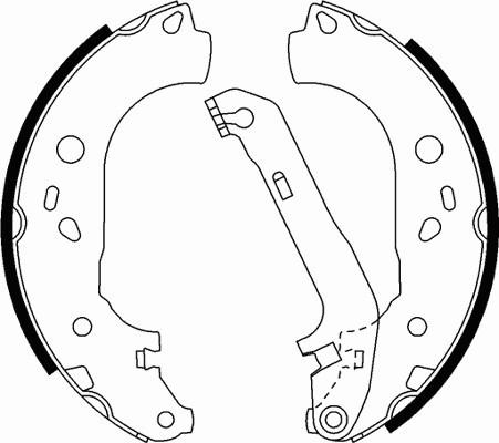 Motaquip LVBS807 - Комплект тормозных колодок, барабанные autospares.lv