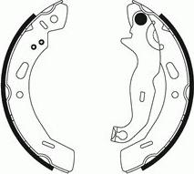 Motaquip LVBS791 - Комплект тормозных колодок, барабанные autospares.lv