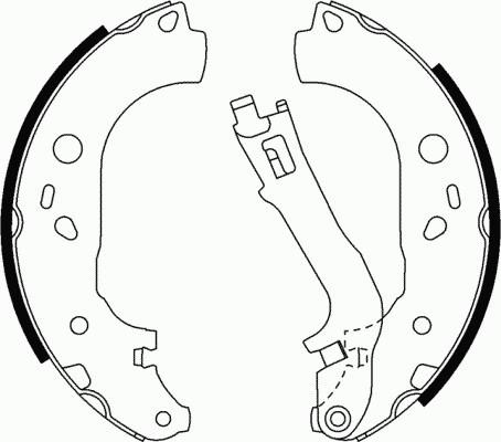 Motaquip LVBS792 - Комплект тормозных колодок, барабанные autospares.lv