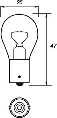 Motaquip VBU241 - Лампа накаливания, фонарь сигнала тормоза / задний габаритный autospares.lv