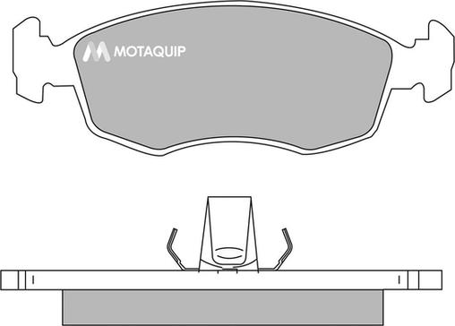 Motaquip LVXL996 - Тормозные колодки, дисковые, комплект autospares.lv