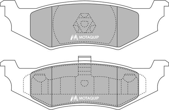 Motaquip LVXL990 - Тормозные колодки, дисковые, комплект autospares.lv