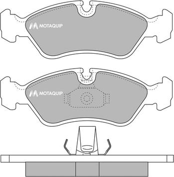 Motaquip LVXL986 - Тормозные колодки, дисковые, комплект autospares.lv