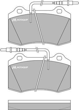 Motaquip LVXL983 - Тормозные колодки, дисковые, комплект autospares.lv