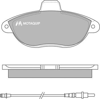 Motaquip LVXL971 - Тормозные колодки, дисковые, комплект autospares.lv