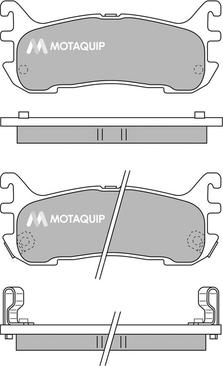 Motaquip LVXL440 - Тормозные колодки, дисковые, комплект autospares.lv