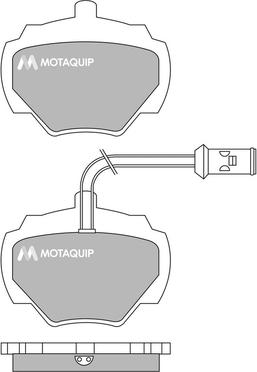 Motaquip LVXL468 - Тормозные колодки, дисковые, комплект autospares.lv