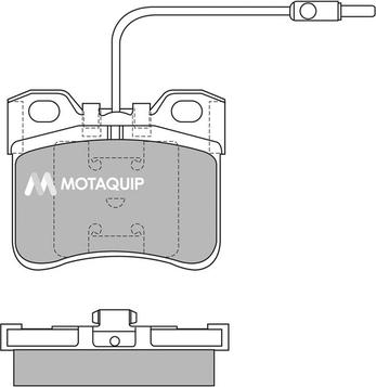 Motaquip LVXL401 - Тормозные колодки, дисковые, комплект autospares.lv