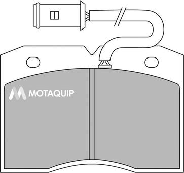 Motaquip LVXL416 - Тормозные колодки, дисковые, комплект autospares.lv