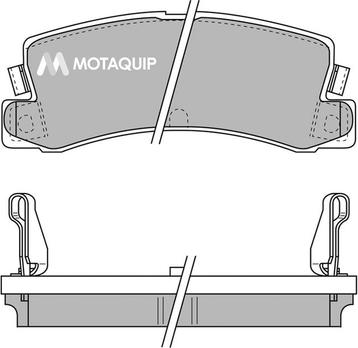 Motaquip LVXL480 - Тормозные колодки, дисковые, комплект autospares.lv