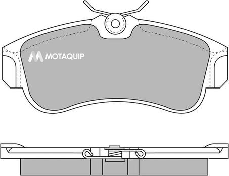 Motaquip LVXL597 - Тормозные колодки, дисковые, комплект autospares.lv