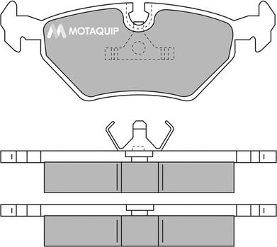 Motaquip LVXL540 - Тормозные колодки, дисковые, комплект autospares.lv