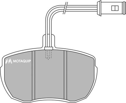 Motaquip LVXL547 - Тормозные колодки, дисковые, комплект autospares.lv