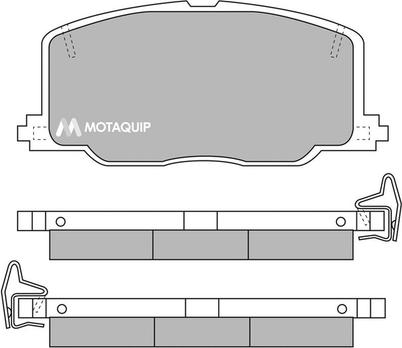 Motaquip LVXL559 - Тормозные колодки, дисковые, комплект autospares.lv