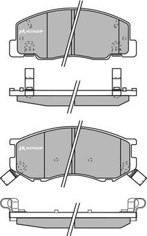 Motaquip LVXL569 - Тормозные колодки, дисковые, комплект autospares.lv