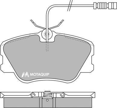 Motaquip LVXL500 - Тормозные колодки, дисковые, комплект autospares.lv