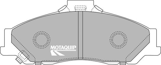 Motaquip LVXL508 - Тормозные колодки, дисковые, комплект autospares.lv