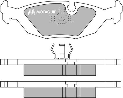 Motaquip LVXL503 - Тормозные колодки, дисковые, комплект autospares.lv