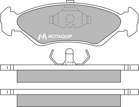 Motaquip LVXL536 - Тормозные колодки, дисковые, комплект autospares.lv