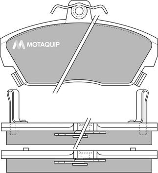 Motaquip LVXL532 - Тормозные колодки, дисковые, комплект autospares.lv