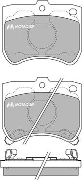 Motaquip LVXL522 - Тормозные колодки, дисковые, комплект autospares.lv