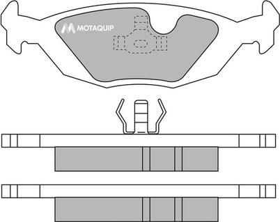 Motaquip LVXL579 - Тормозные колодки, дисковые, комплект autospares.lv