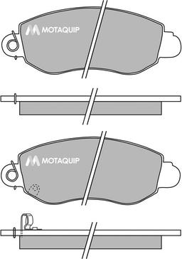 Motaquip LVXL644 - Тормозные колодки, дисковые, комплект autospares.lv