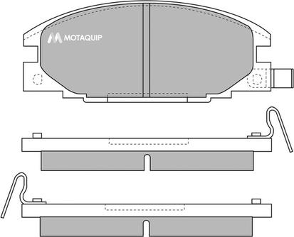 Motaquip LVXL646 - Тормозные колодки, дисковые, комплект autospares.lv