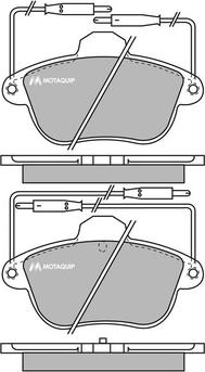 Motaquip LVXL641 - Тормозные колодки, дисковые, комплект autospares.lv